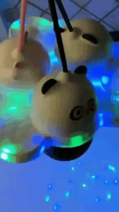 🐼✨ Pelota Saltarina Infantil con Luces LED🐹💫