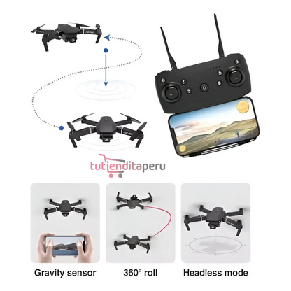 Drone E88 Pro Max – Cámara HD/4K · Plegable