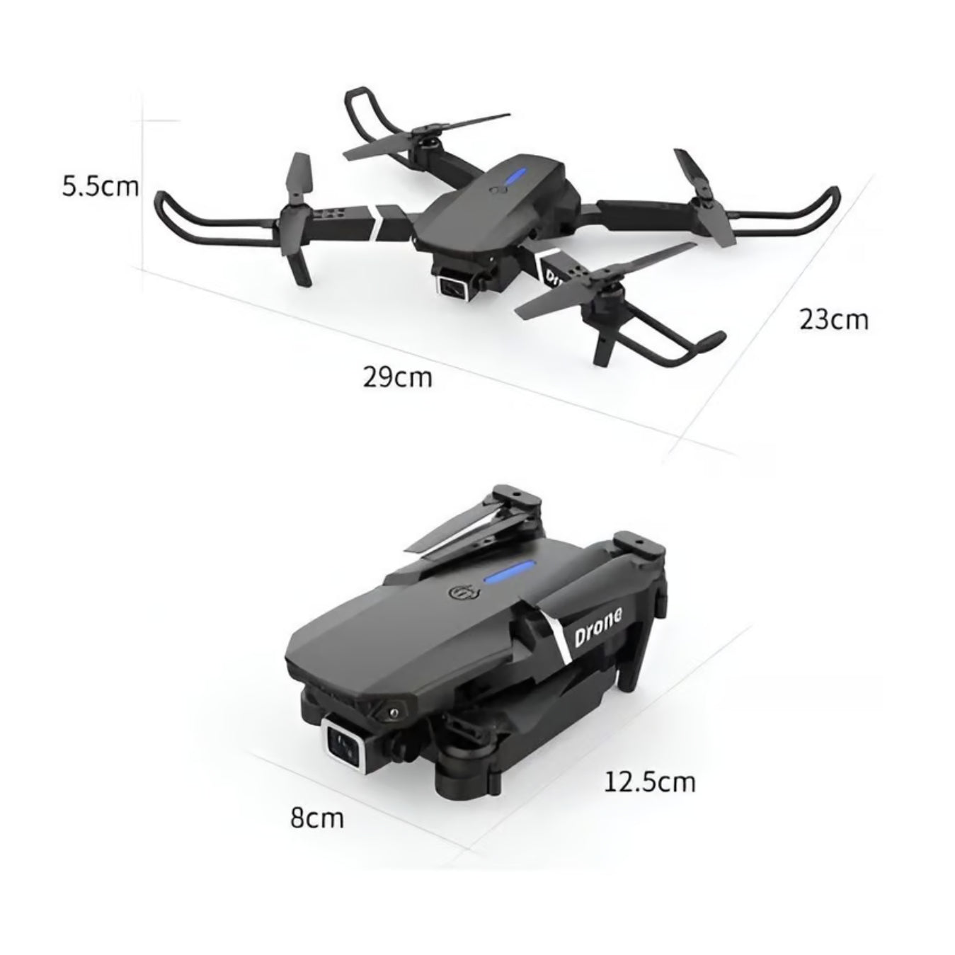 Drone E88 Pro Max – Cámara HD/4K · Plegable
