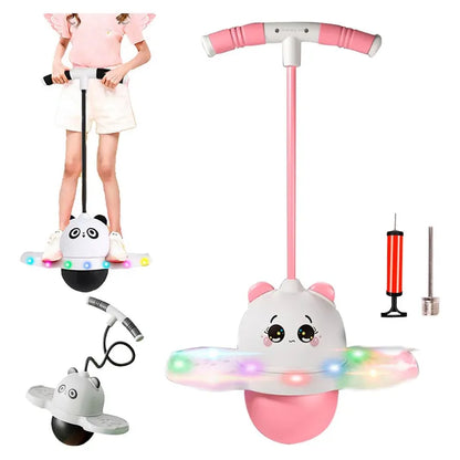🐼✨ Pelota Saltarina Infantil con Luces LED🐹💫